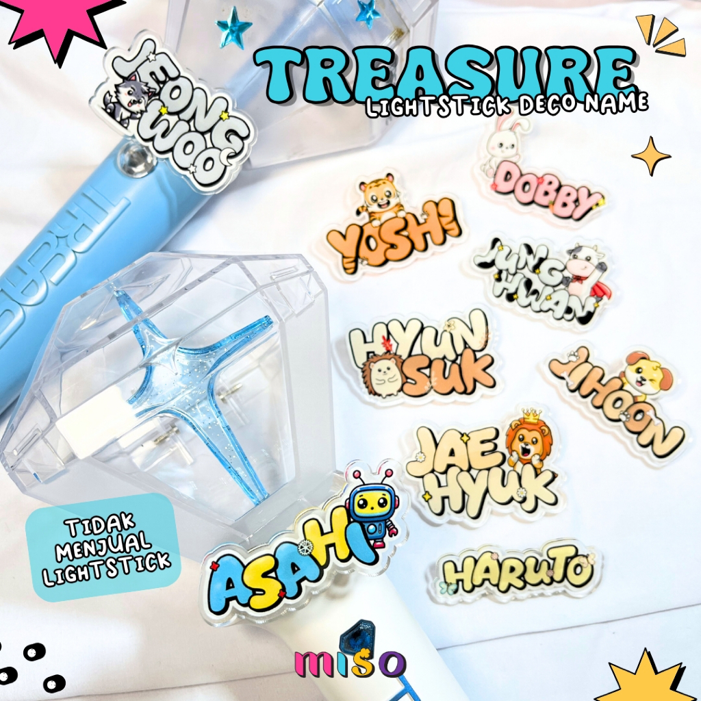 TREASURE Lightstick Deco / Dekorasi Lightsick Treasure / Lightstick Teulight Deco / Hiasan Lightstic