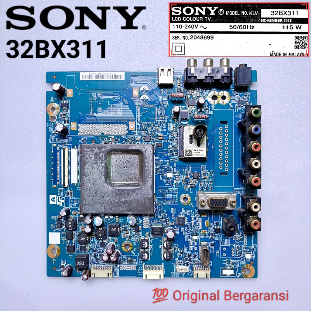 Mainboard SONY 32BX311 32" 32 BX311 BX 311 Mb / Motherboard LED LCD board TV Soni 32 inch Original B