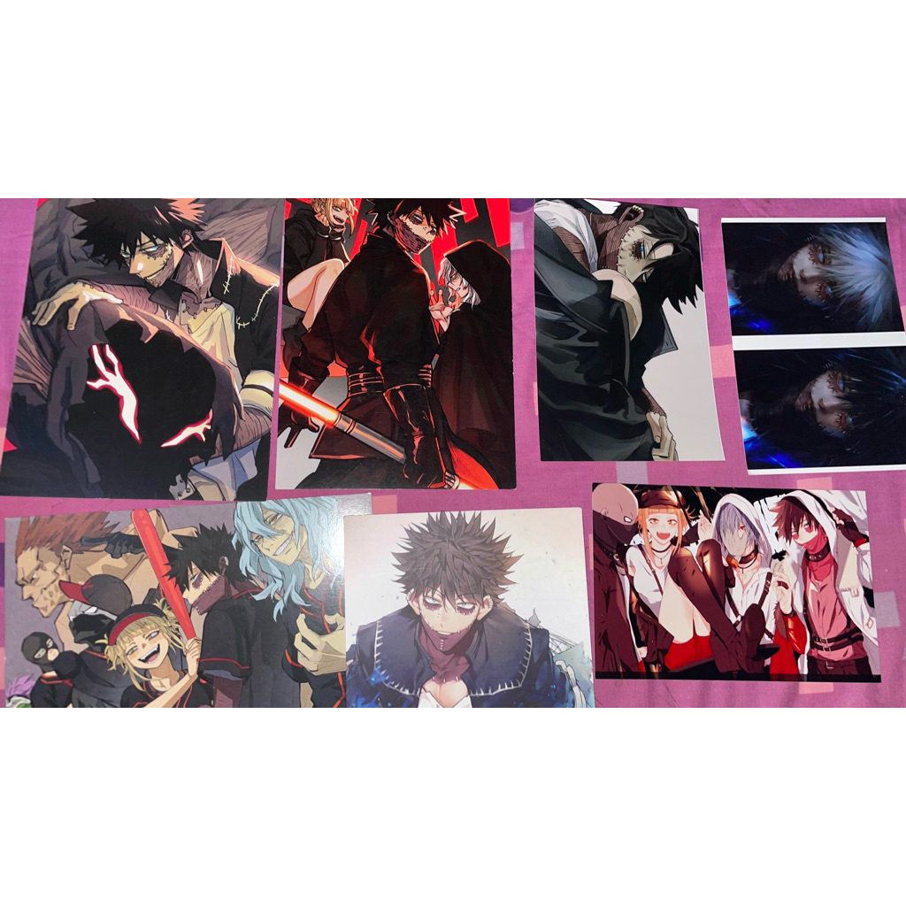 postcard dabi my boku no hero academia fanmerch mha touya todoroki toya