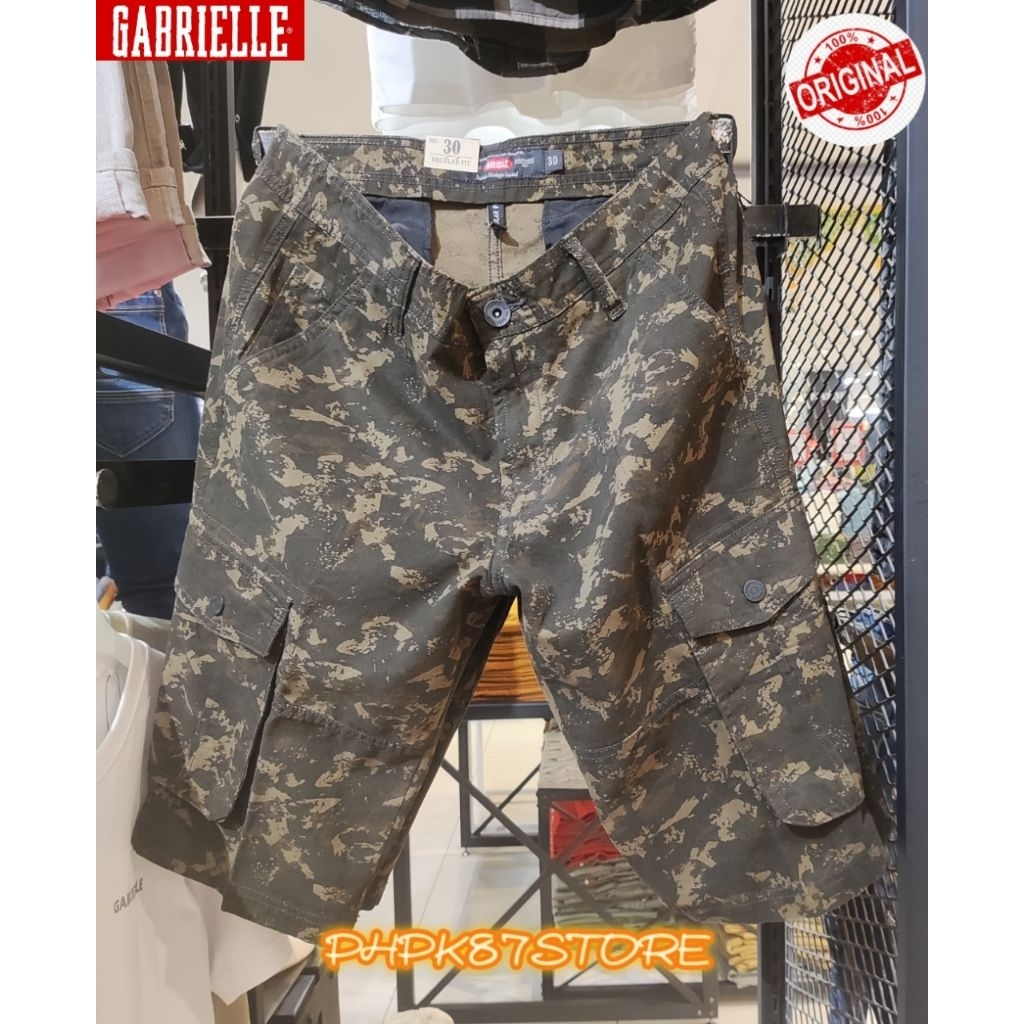GABRIELLE  Celana pendek pria ARMY  katun original premium