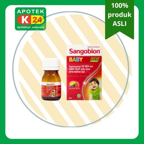 Suplemen Sangobion Baby Drop 30ml - Zat Besi & Asam Folat untuk Anak Usia 0-2 Tahun