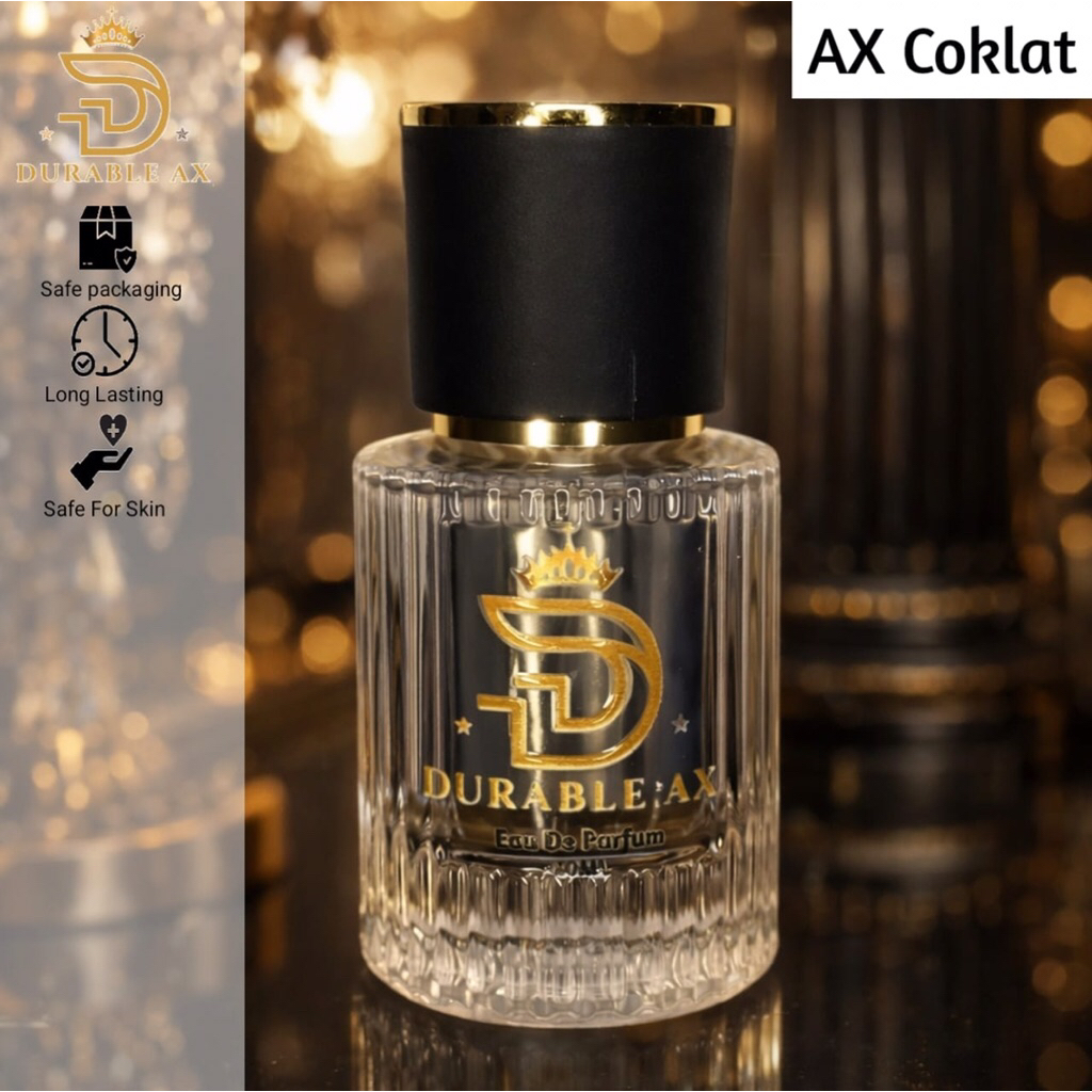 Durable AX Ax Coklat Parfum Pria Aroma Coklat Manis Hangat Citrus Sedikit Sentuhan Vanilla Full Bibi