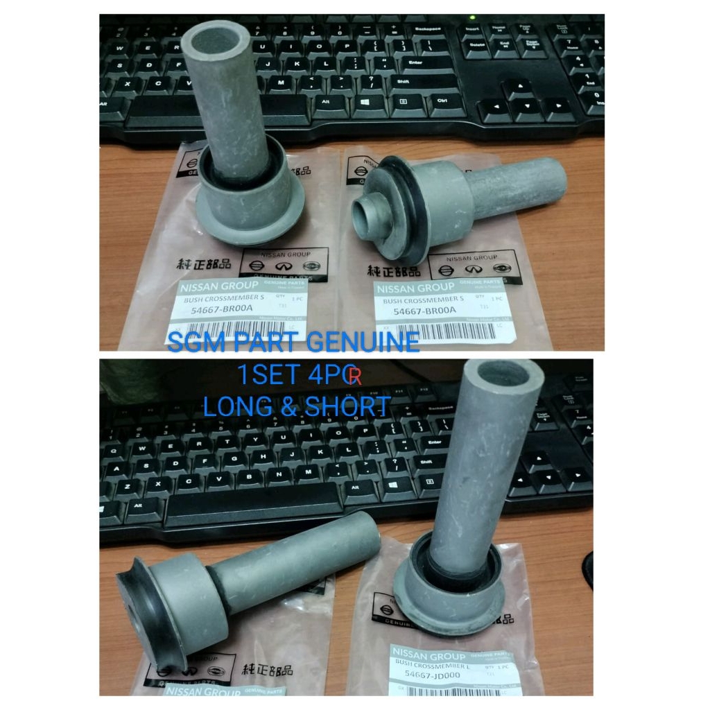 bushing cross member Nissan X-Trail t-31 X-Trail t-32 Serena c-26 Juke 1set 4pc 2pendek 2panjang