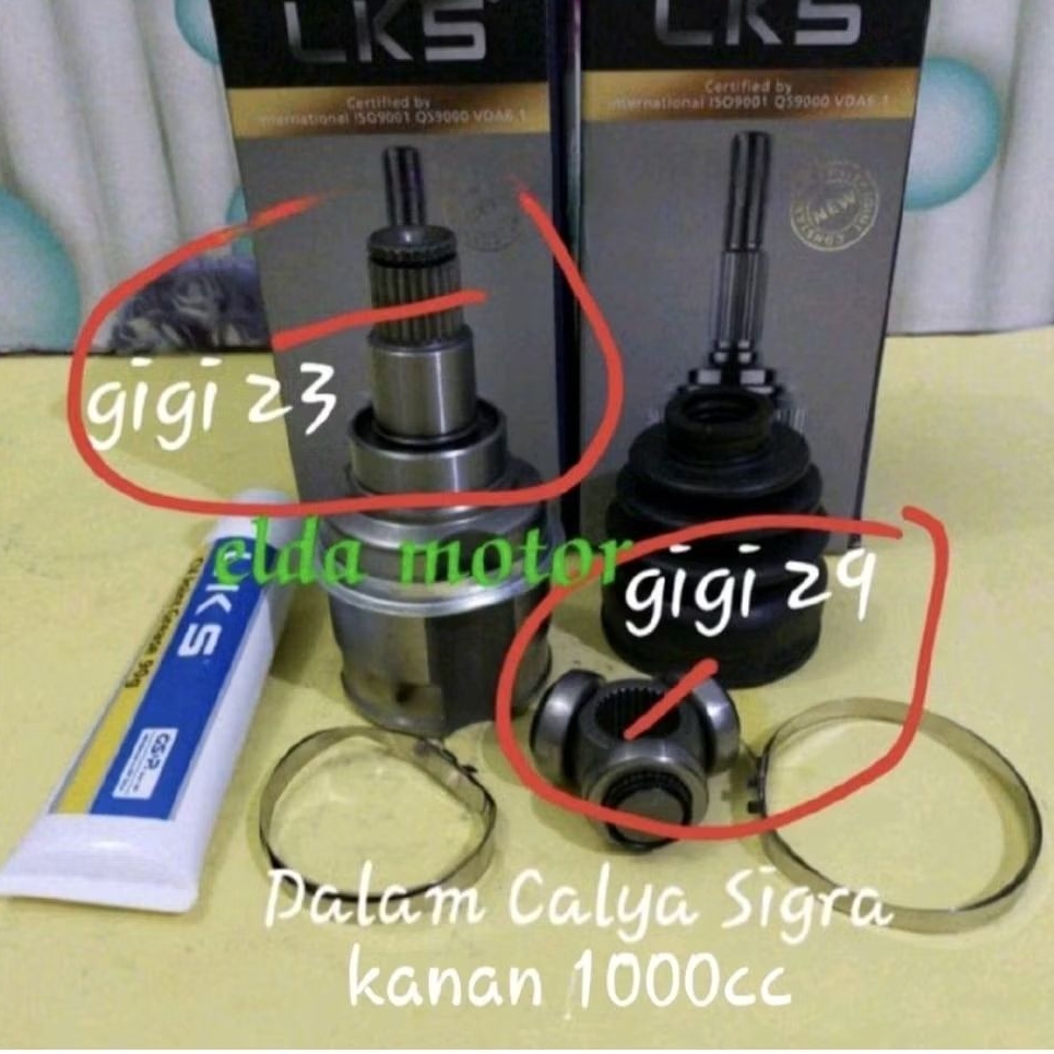 CV Joint Dalam As Roda Depan Dalam Calya Sigra 1000cc Sebelah Kanan