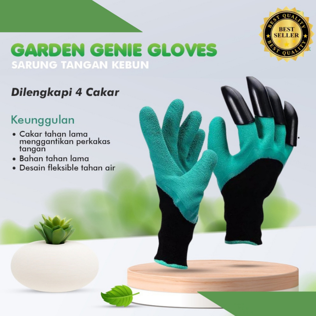 Sarung Tangan Kebun Cakar Anti Flag ABS Plastik Tahan Lama Berkebun/SARUNG TANGAN CUCI MOTOR BERKEBU