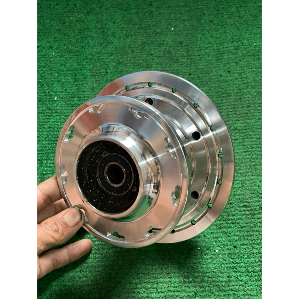 tromol depan scorpio original bubut gilap modif