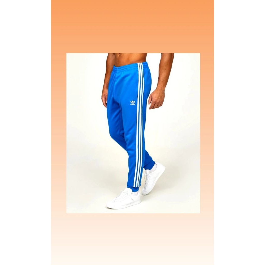 Celana Pria Adidas Superstar Track Pants Blue Original