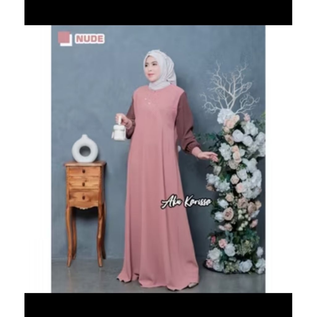 Gamis aku karissa Afika dress/Afika dress aku karissa/gamis aku karissa Afika dress/Afika dress aku 