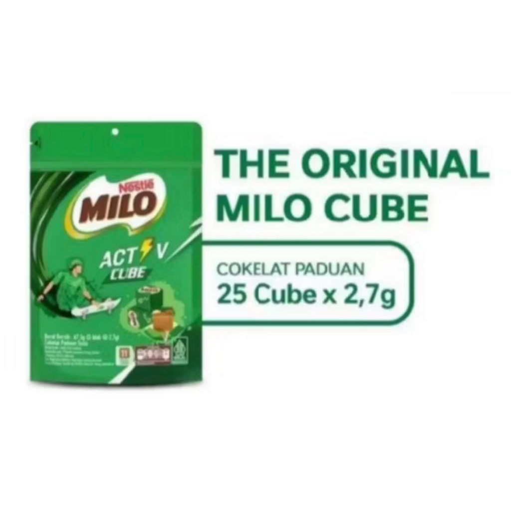 Milo Activ Cube Nestle isi 25 pcs / permen milo / milo tube