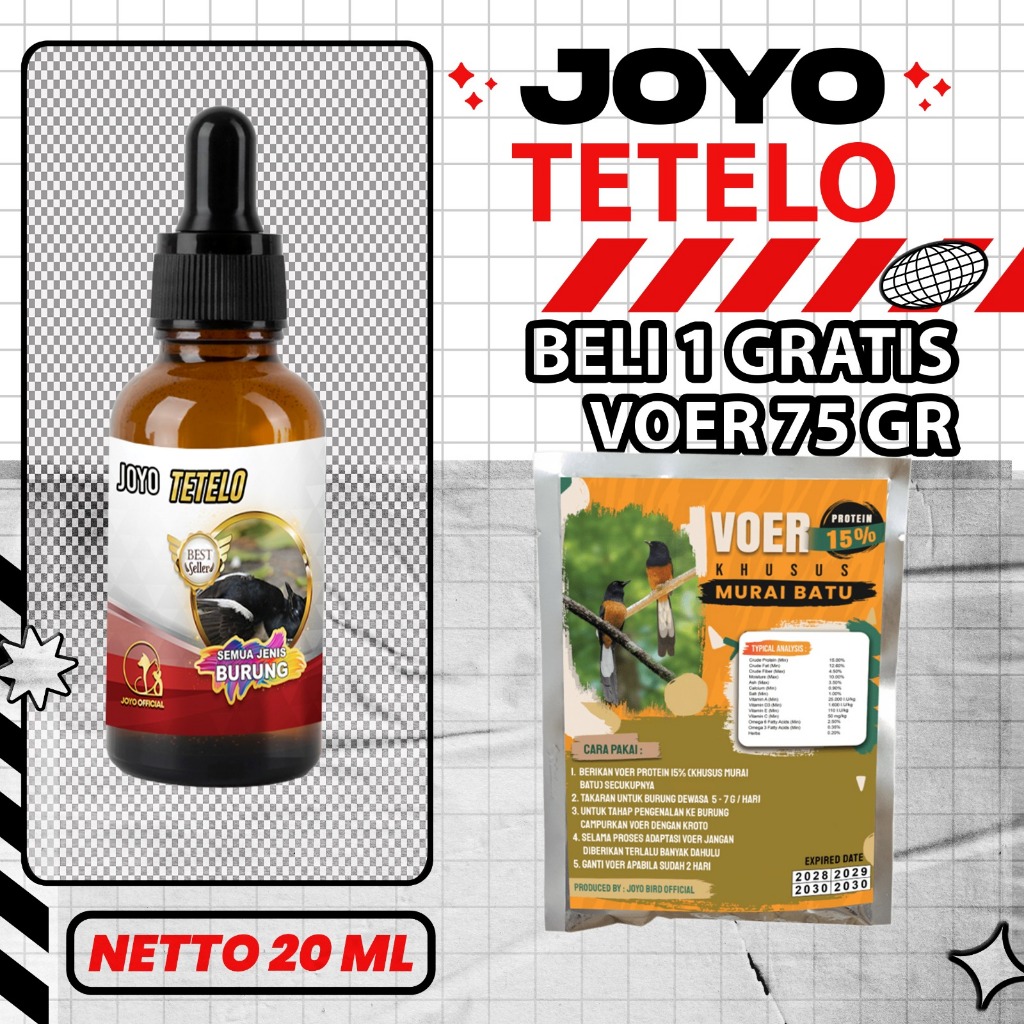 OBAT GANGGUAN SARAF, OBAT BURUNG TETELO , ANTI TETELO, ANTI SARAF | ANTI TETELO 20 ML