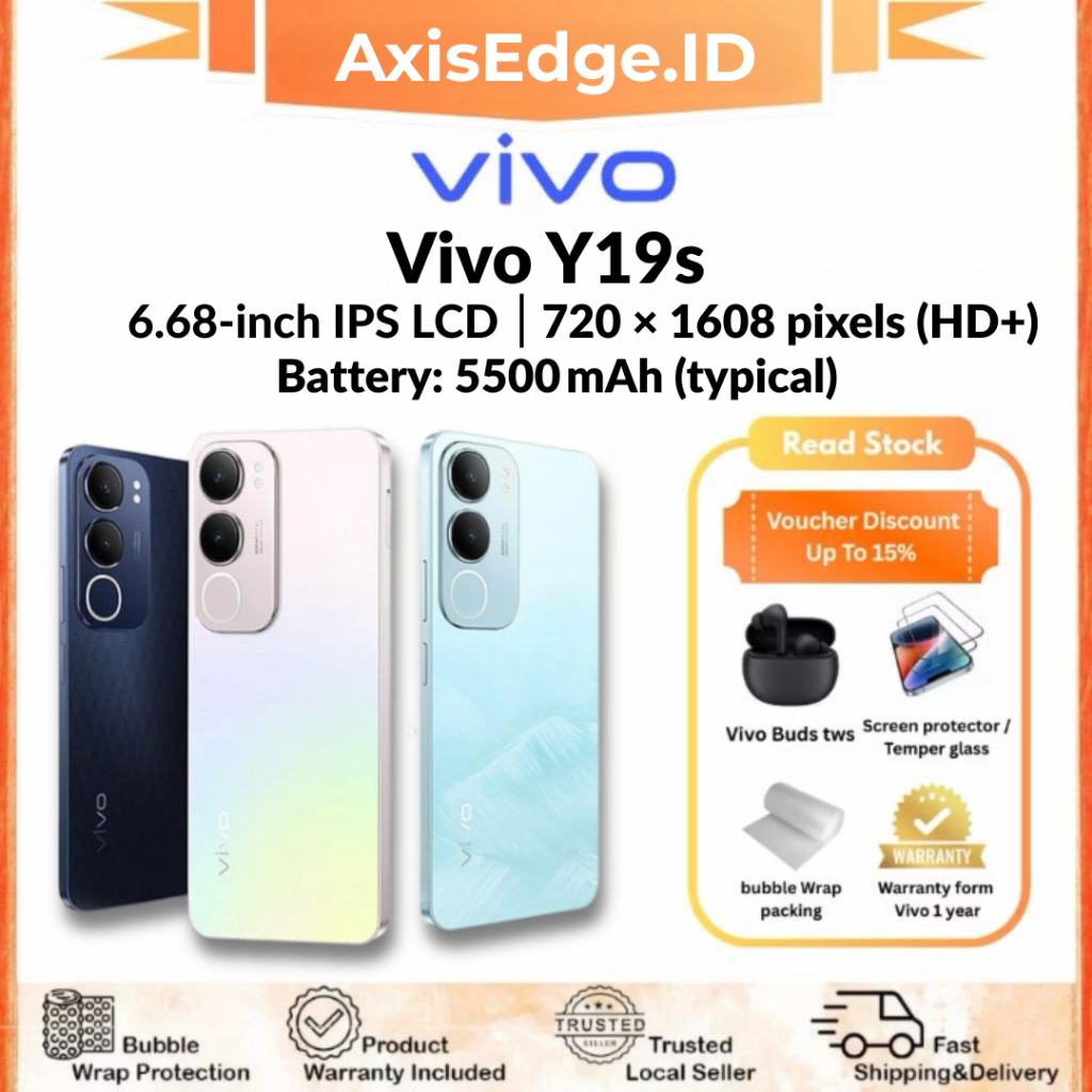 Vivo Y19s 256GB - HP Baru, Kamera AI, Garansi Resmi