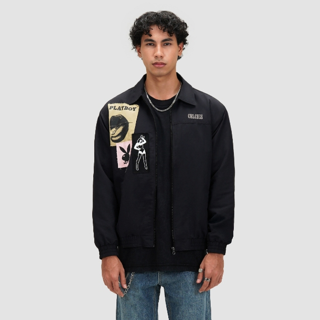 CELCIUS Playboy Omiipflyer Jacket L03000662C Hitam