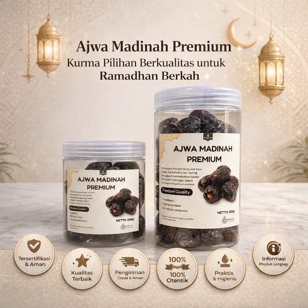 Kurma Ajwa Madinah Premium/Kurma Nabi Saudi/Kurma Ajwa Grade A Premium Quality/Kurma Ajwa Aliyah/ Aj