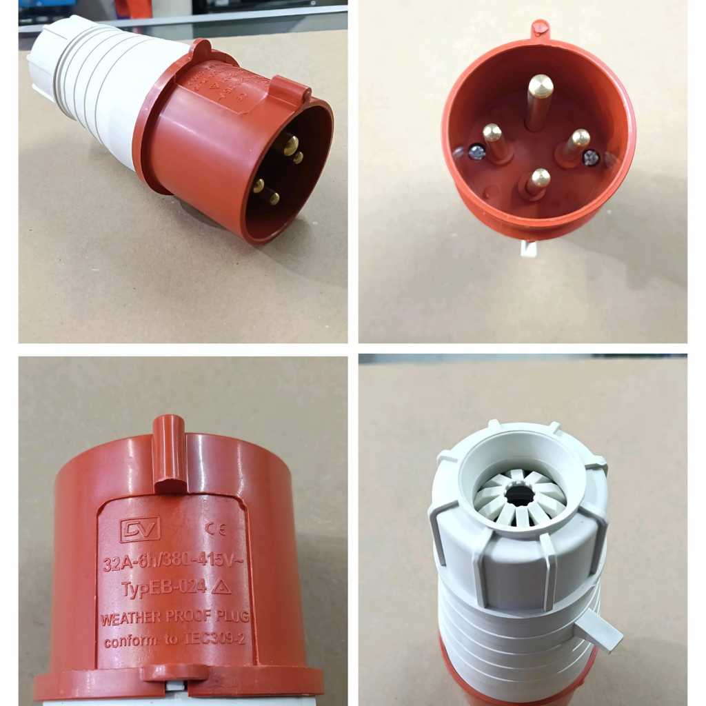 steker mounting genset 3 phase steker industrial 4 kaki 32A