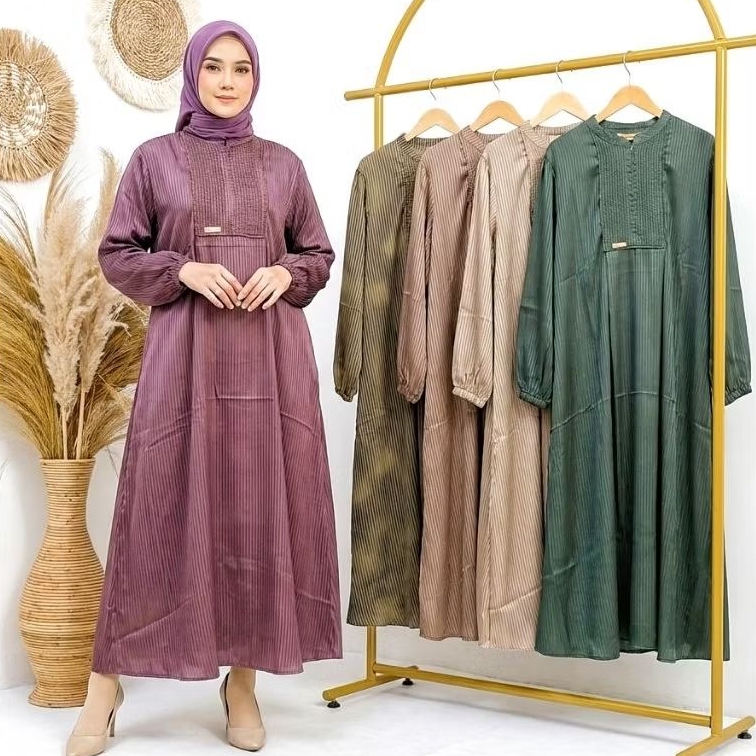 [baca deskripsi] Gamis Midi Salur Ghina