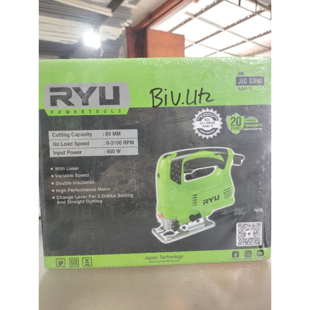 MESIN GERGAJI KAYU JIG SAW RJS65-1E RYU
