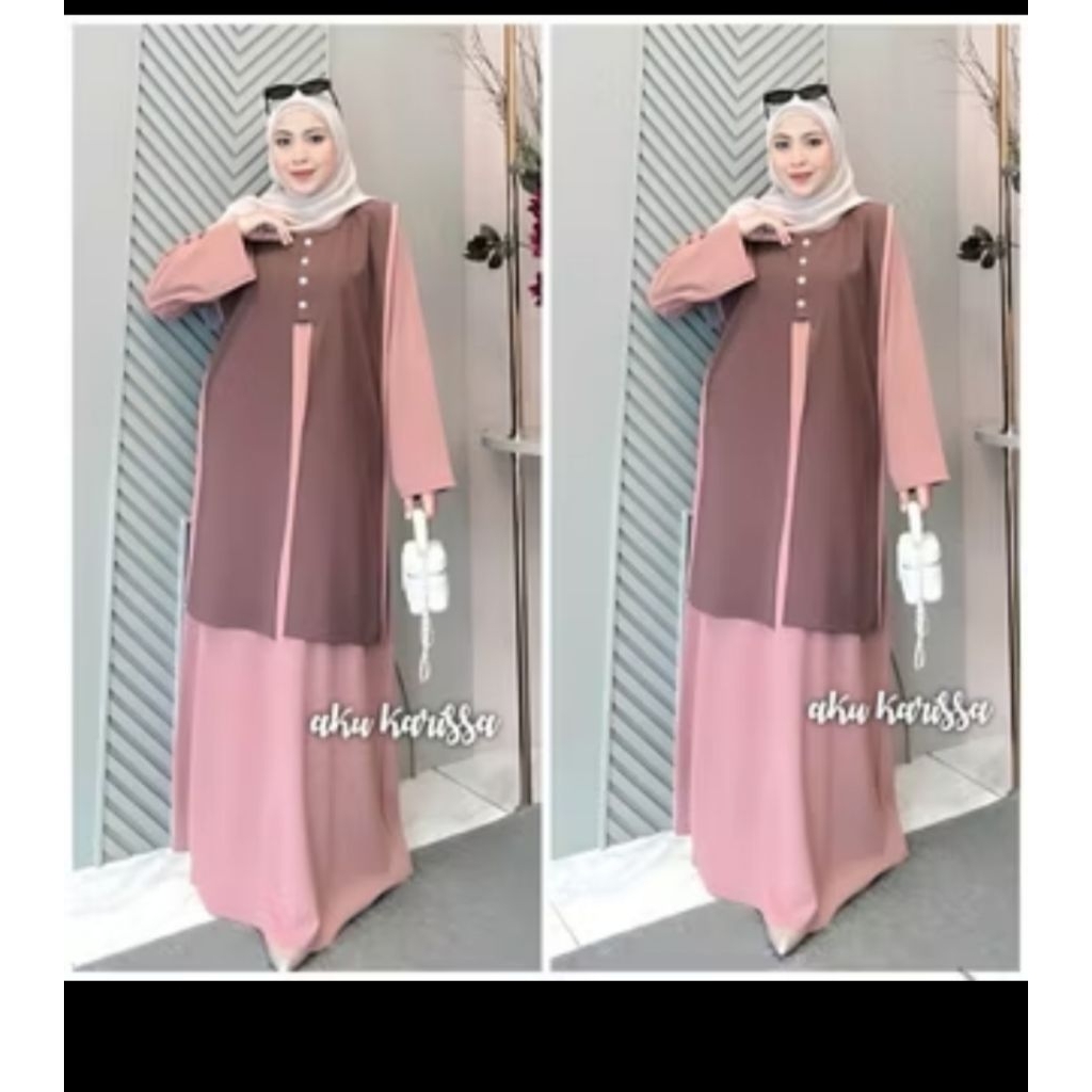 Aku karissa meina set rompi-meina set rompi aku karissa-Gamis aku karissa-gamis aku karissa meina se