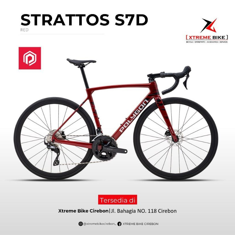 Sepeda Road Bike Polygon Strattos S7D - Sepeda Balap