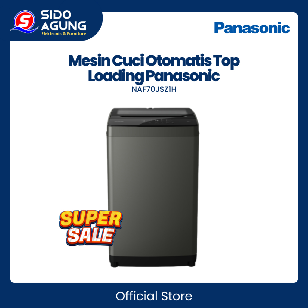 MESIN CUCI OTOMATIS PANASONIC 7 KG NAF70JSZ1H