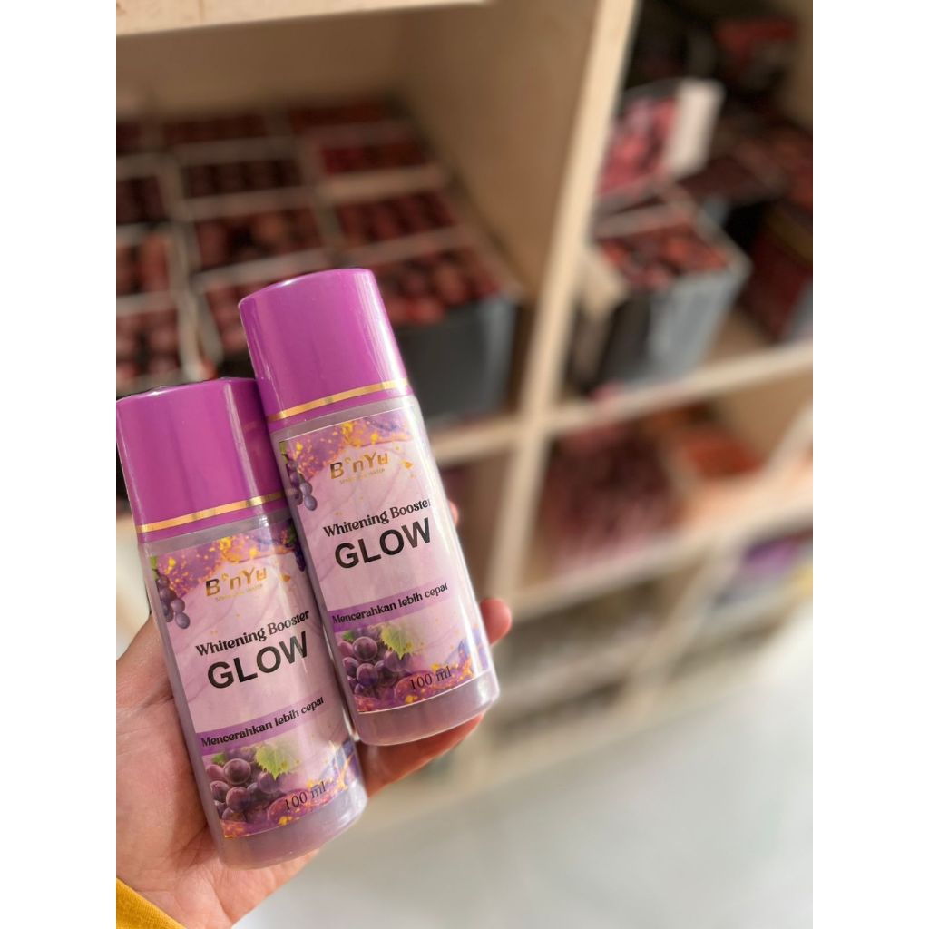 BNYU HB DOSTING & TONER WHITENING BOOSTER AROMA ANGGUR BPOM MENCERAHKAN KULIT