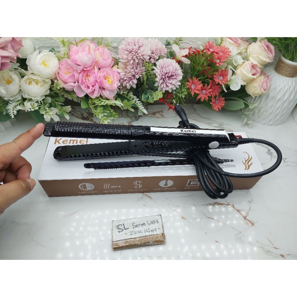 ( COD ) Catokan Rambut Kemei ORIGINAL 2 in 1 Pelurus dan Curly - Kemei 2139 / CATOKAN KEMEI