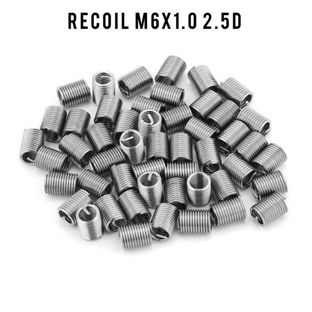 Recoil drat baut 10. M6 x 1.0 2,5D repairt drat baut rusak dol