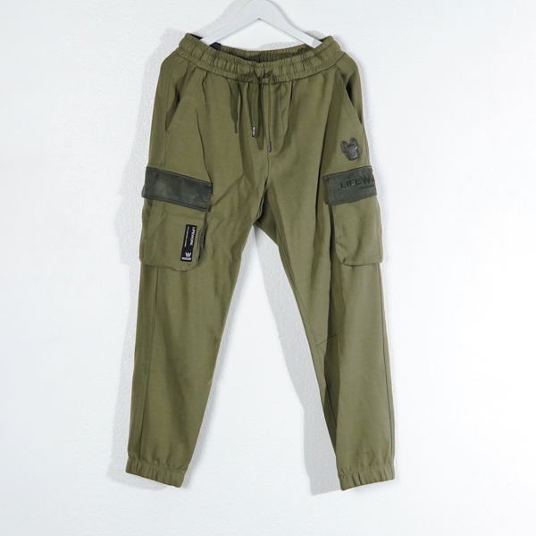 Celana LIFE WORK WOVEN RADOG SIDE OLIVE CARGO JOGGER PANTS 100% ORIGINAL