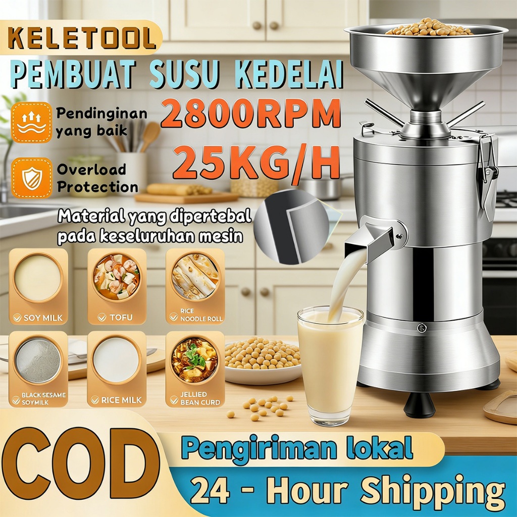 Mesin susu kedelai Mesin Giling Susu Kedelai Elektrik Mesin Susu Kedelai Soy Milk Maker Blender Mult