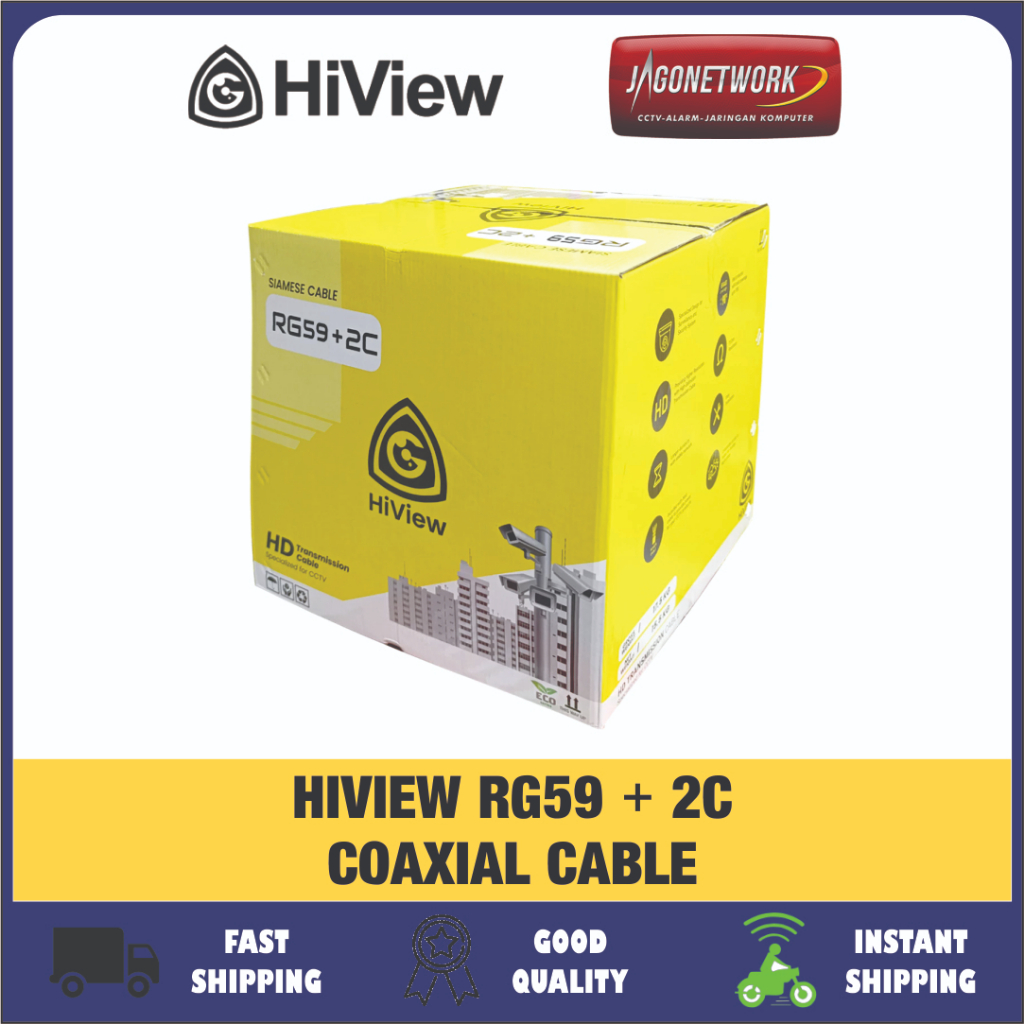 HIVIEW KABEL COAXIAL RG59+2C 1 ROLL