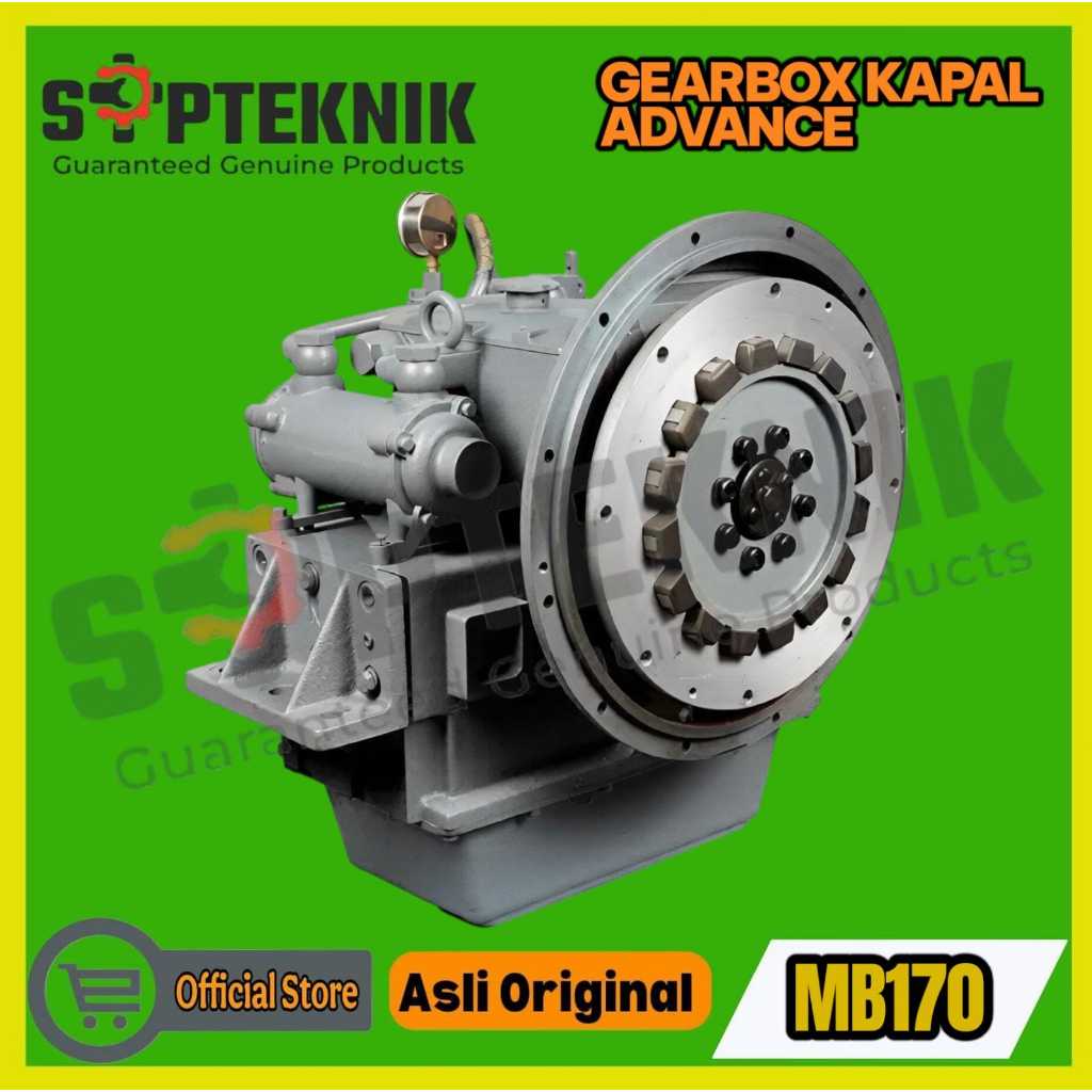 Gearbox MB170 Medium Heavy Duty Untuk Kapal Rasio Sesuai Permintaan Advance