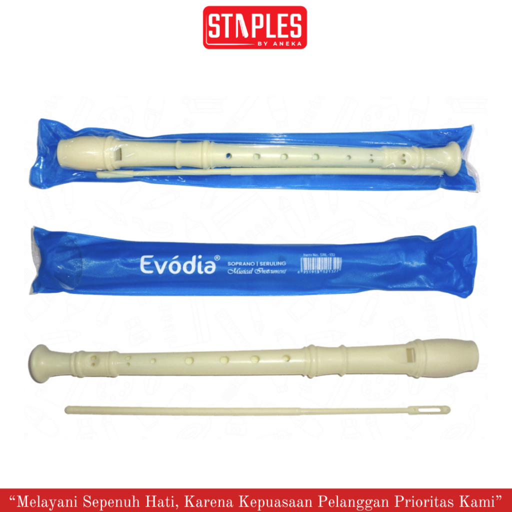 Seruling Recorder Evodia SRL-132 / Suling Anak / Alat Musik Seruling / Alat Musik Recorder