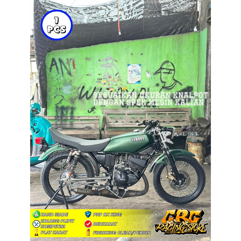 KNALPOT RACING CRC RX KING KOLONG PLIPIT KOMPETISI