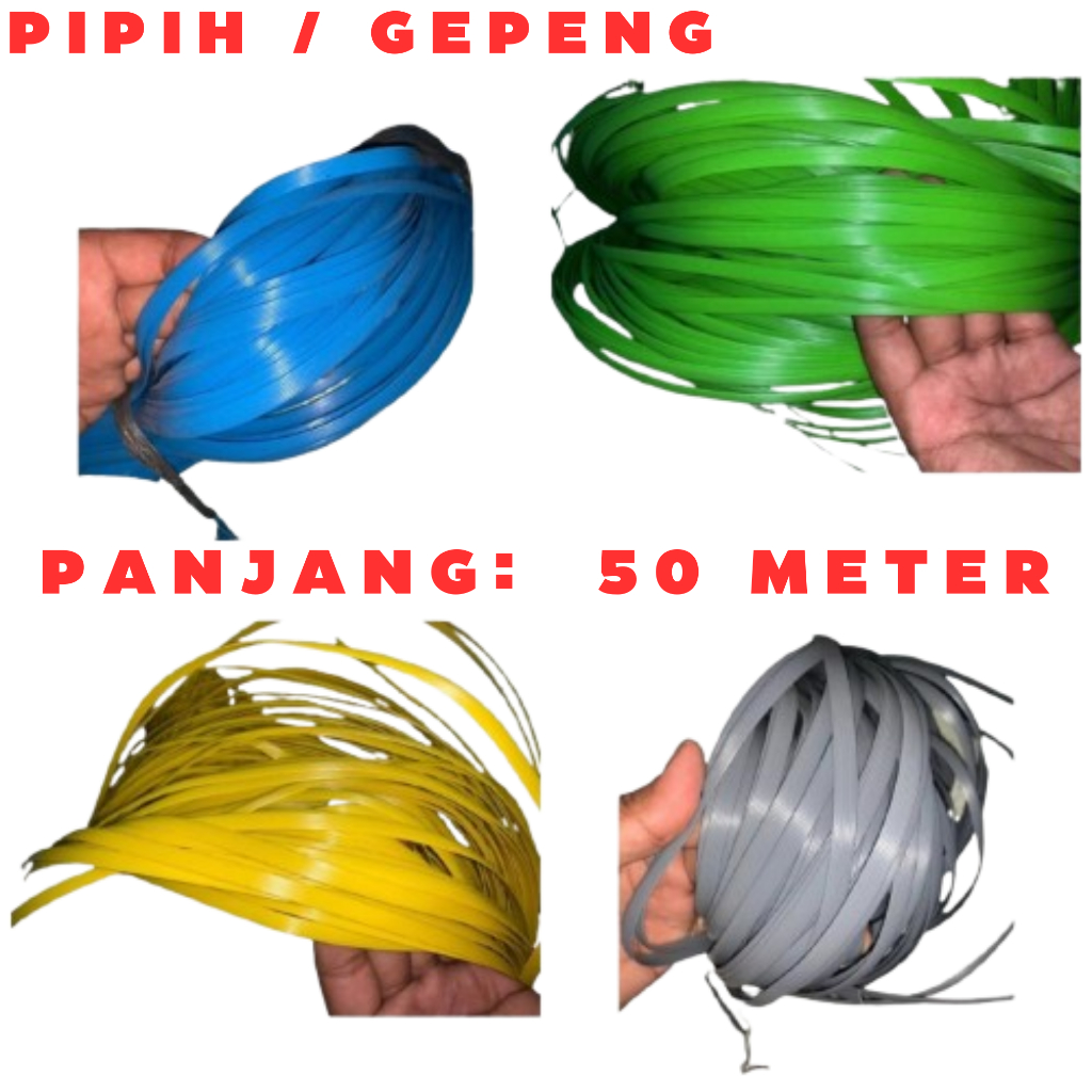 Tali Rotan Sintetis Plastik l Kuat & Lentur l Anyaman Kursi Rotan l Kerajinan DIY l Per 50 Meter
