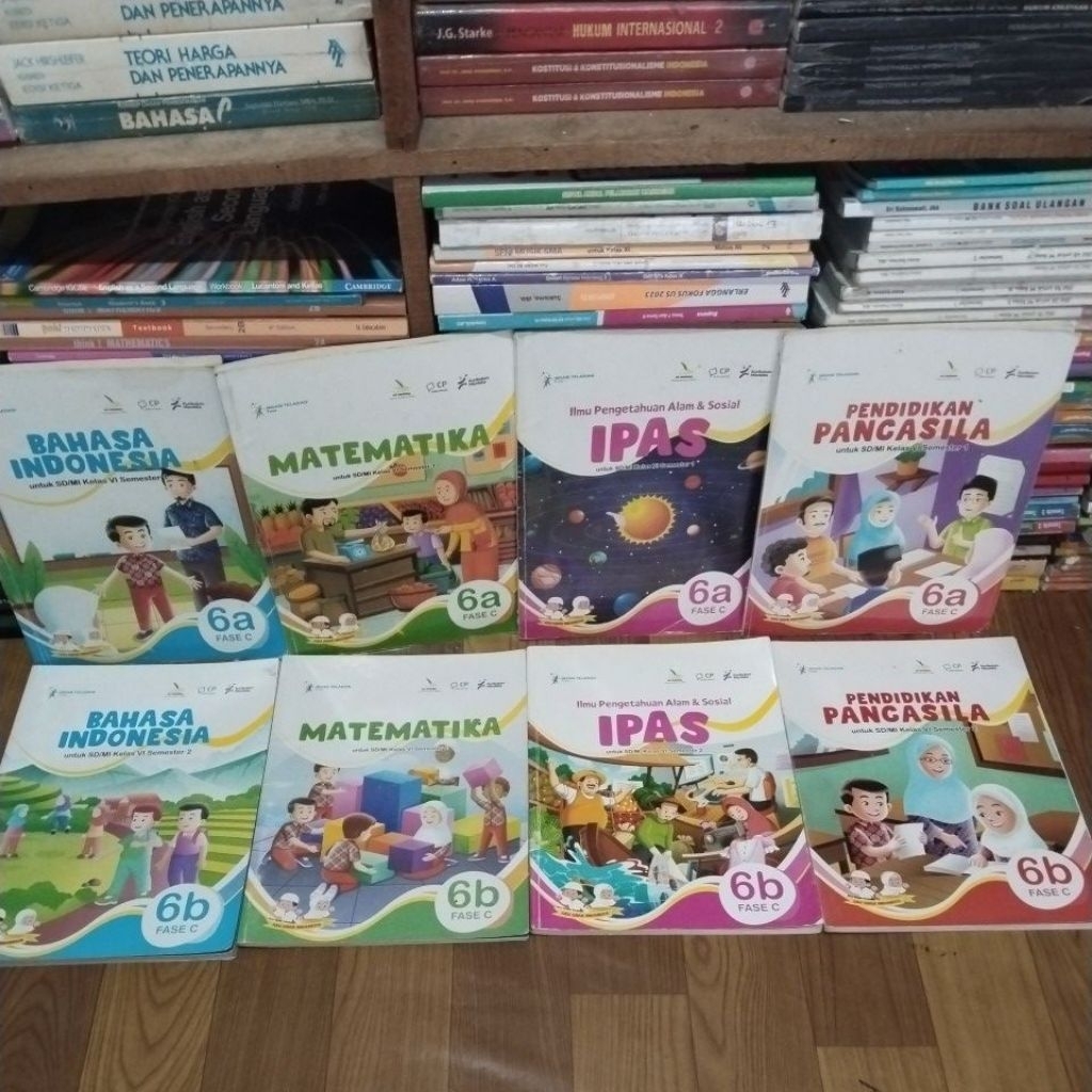 Kurikulum Merdeka Kelas 6 Semester 1 dan 2 (Fase C) bahasa Indonesia matematika ipas pendidikan panc