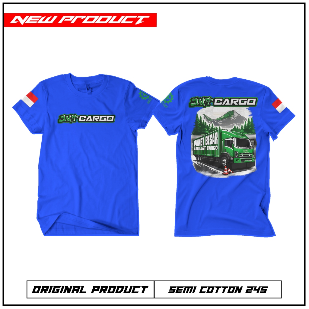 Kaos Distro Jnt Cargo T-Shirt Unisex - Kaos Pria Wanita - Kaos Driver Muda Terbaru