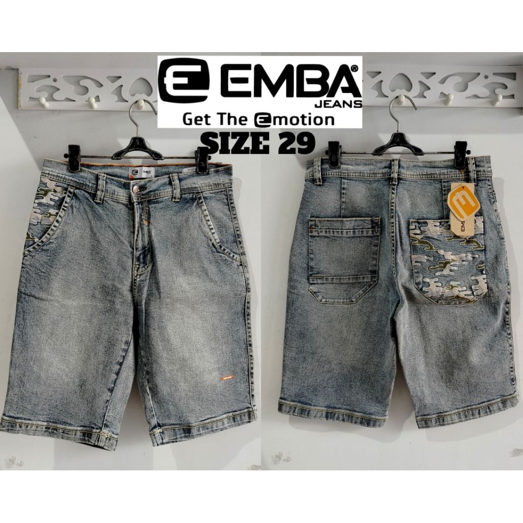 CELANA EMBA CELANA PENDEK ORIGINAL BRAND EMBA SIZE 29