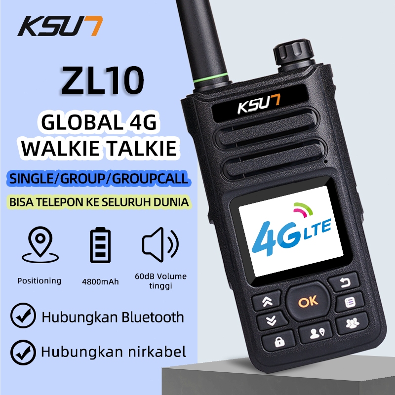 KSUN KSW Walkie Talkie ZL10  HT Zello dan Walkiefleet handy talkie global radio