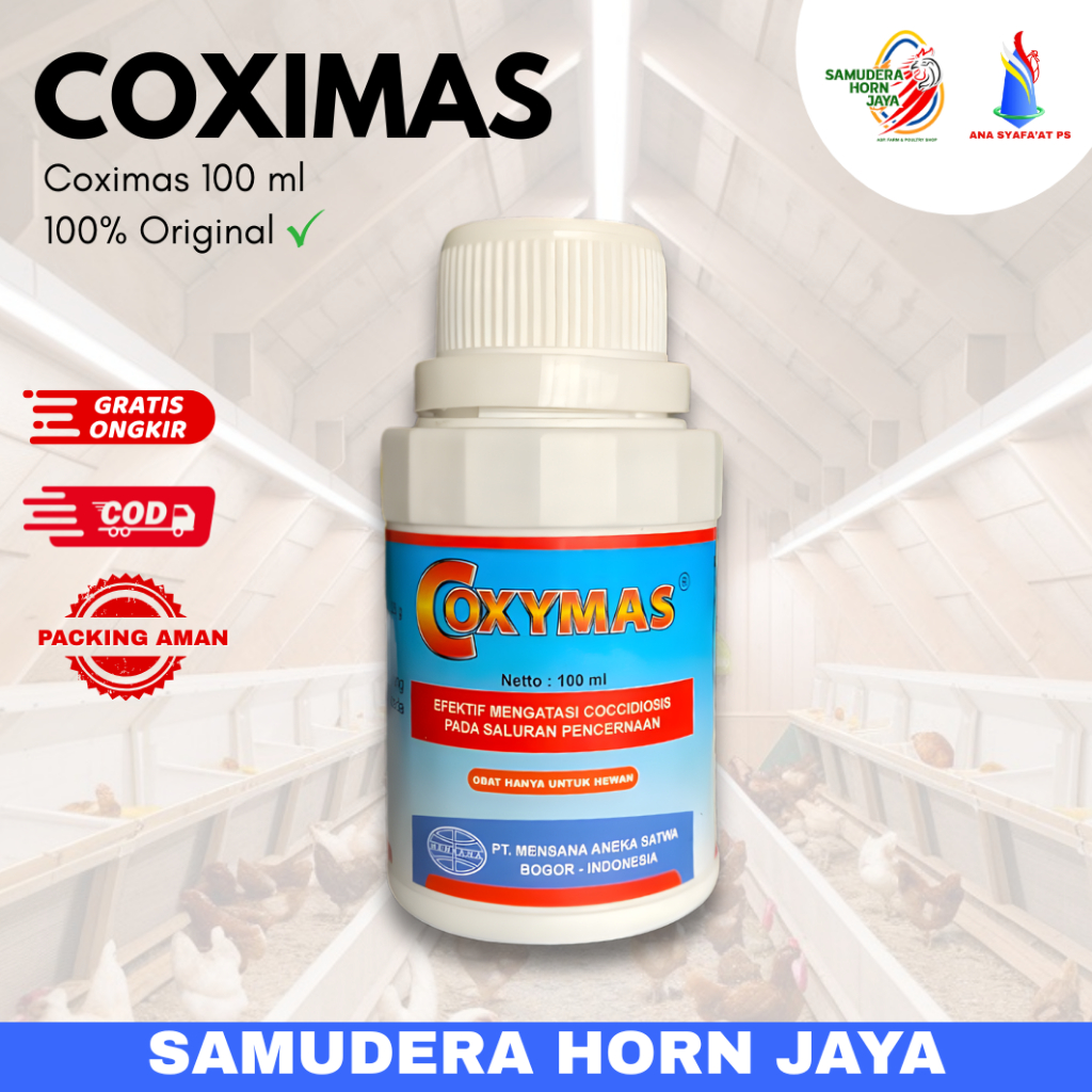 COXYMAS Obat Ayam Berak Darah 100ML Cairan Membantu Mengatasi Coccidiosis Unggas