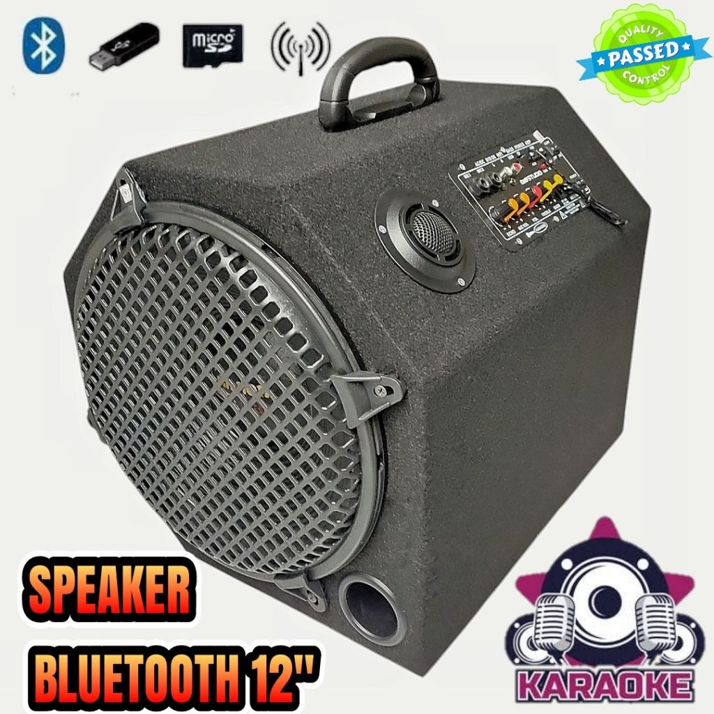Speaker Aktif Bluetooth 12 Inch Karaoke Super Bass AC DC
