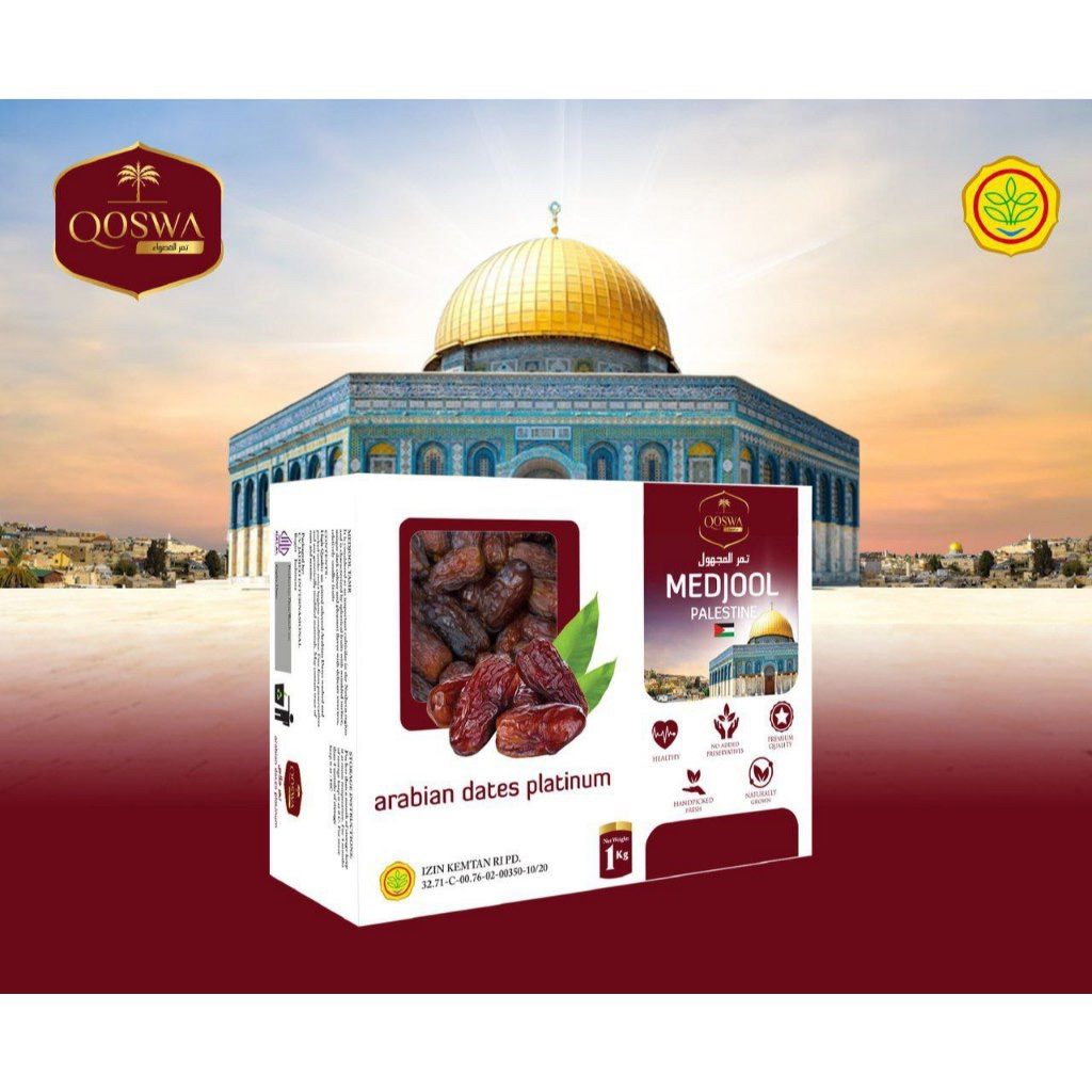 Kurma Medjoul Palestina Merek Qoswa | Kurma Palestina