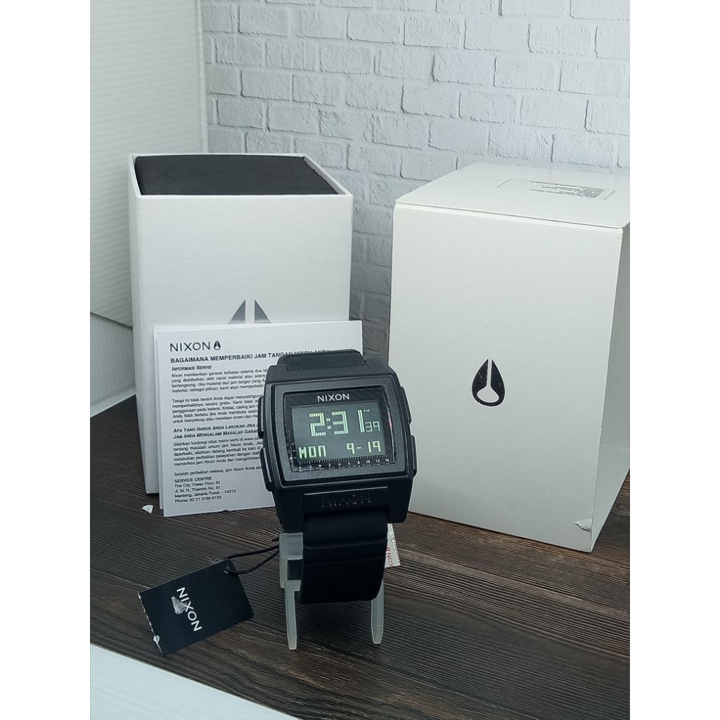 Jam tangan pria Digital NIXON A1212 000 Base tide pro black garansi resmi original