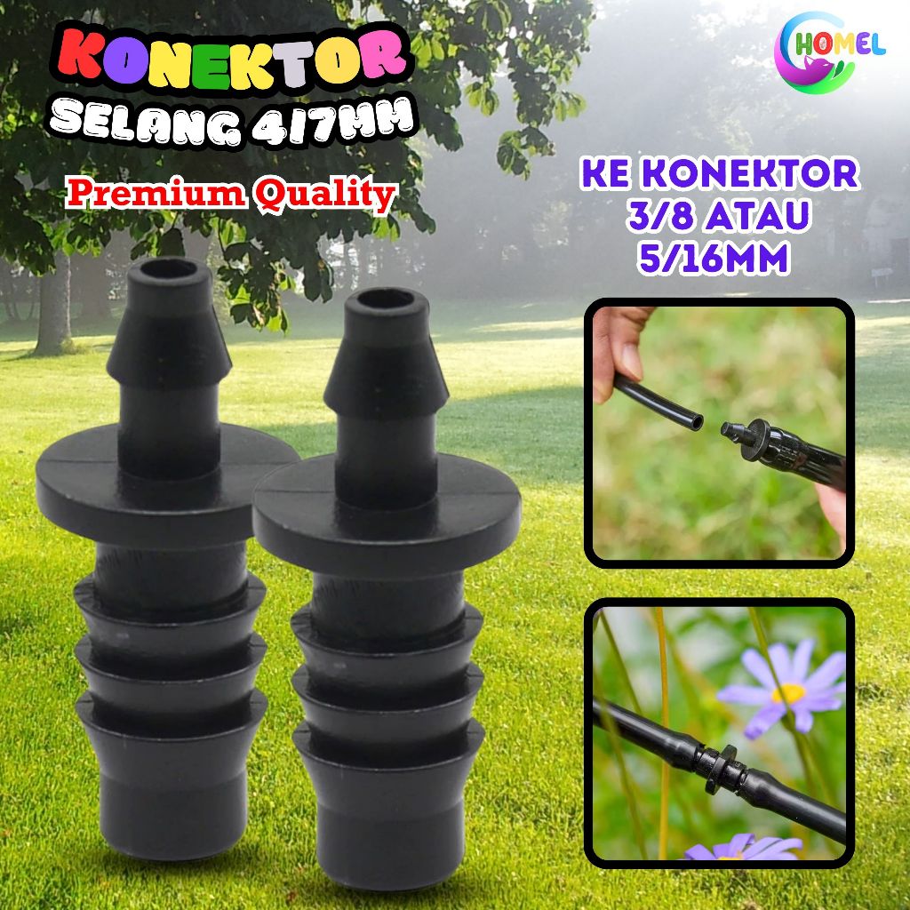 Konektor 3/8 5/16 Ke Selang 4/7mm Pompa 12V Ke Selang 7mm 6mm Fitting Sprayer Pertanian Pengairan Ke