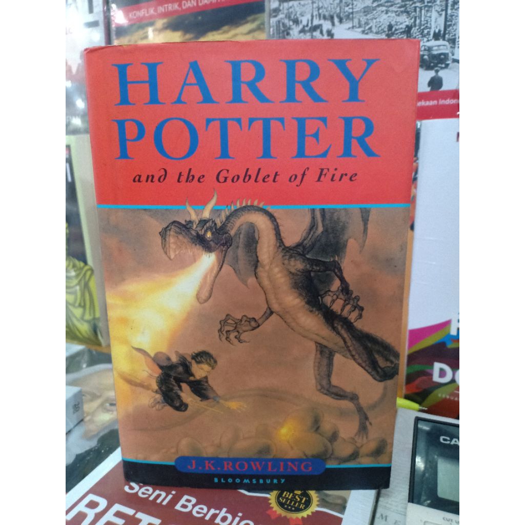 Novel Inggris Bekas HARRY POTTER AND THE GOBLET OF FIRE ( Hard Cover )