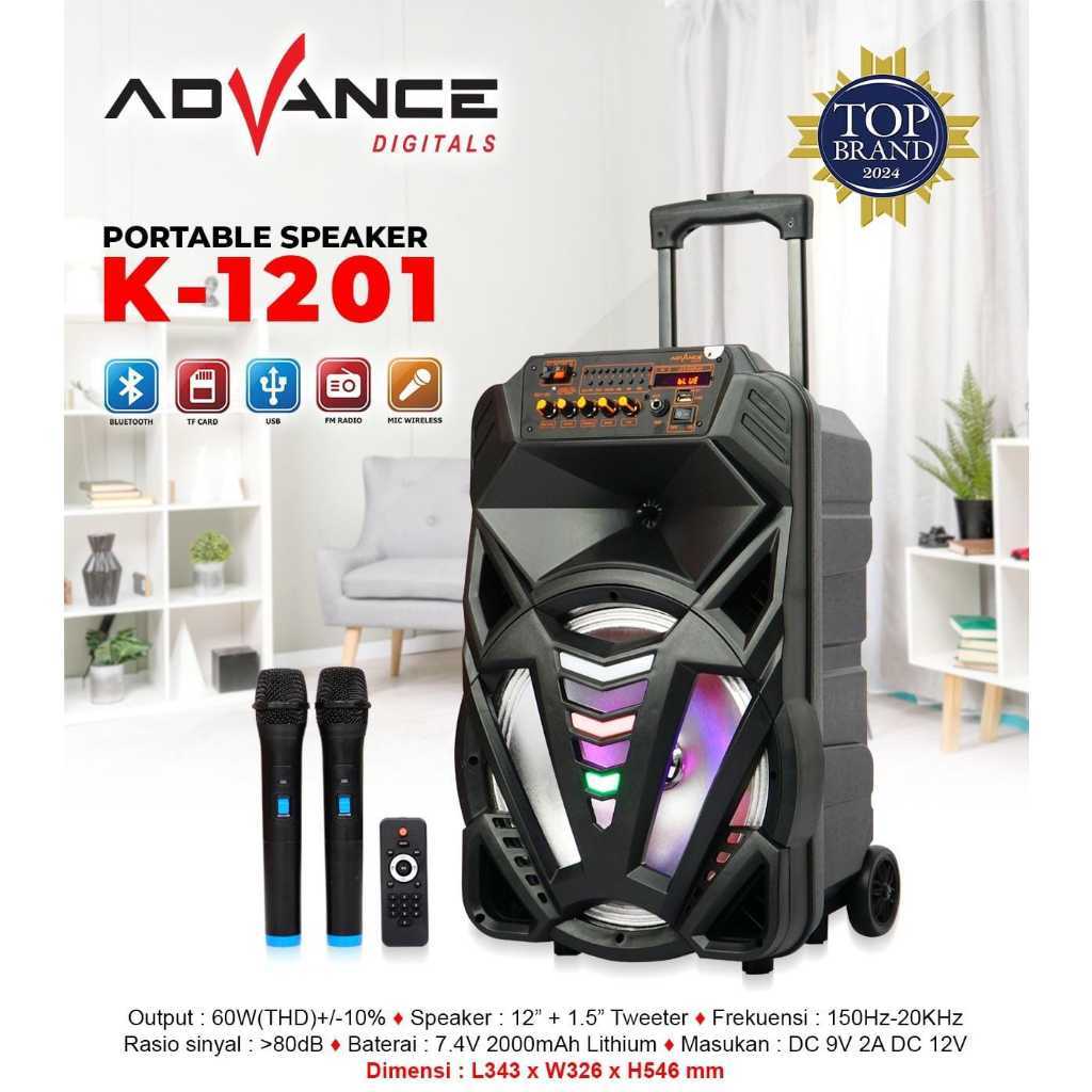 k1201 k1501 Speaker Portable Advance 15" Bluetooth Meeting Speaker + 2 Mic