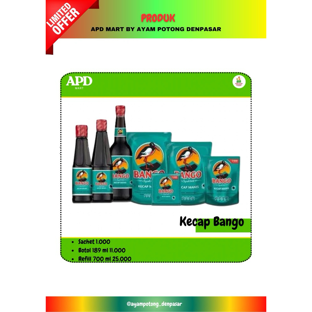 KECAP BANGO BOTOL SACHET DAN POUCH KECAP BANGO