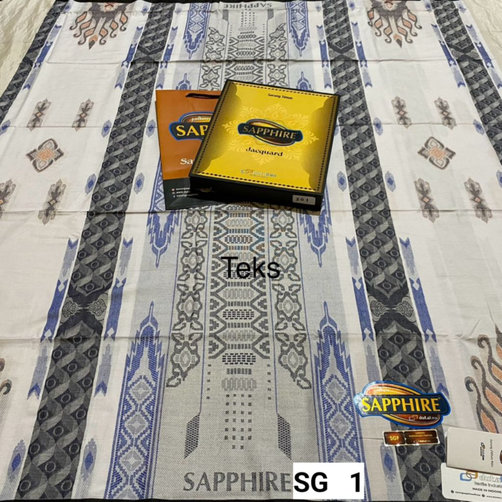 Sarung Sapphire Jacquard SGF Songket Gunungan Fantasi Motif Bhs