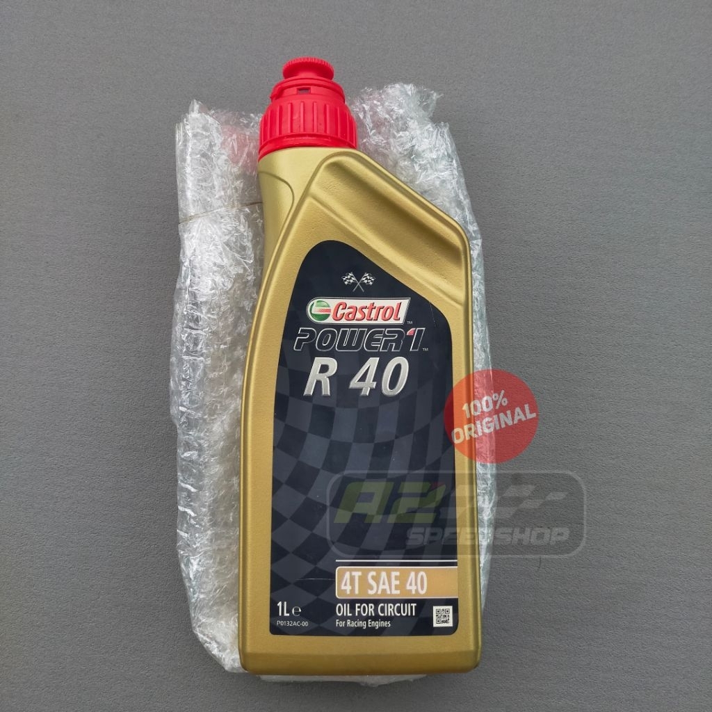 Oli Castrol R40 1 LITER  Oli Samping R 40 Castrol Power1 4T SAE 40 Original 100%