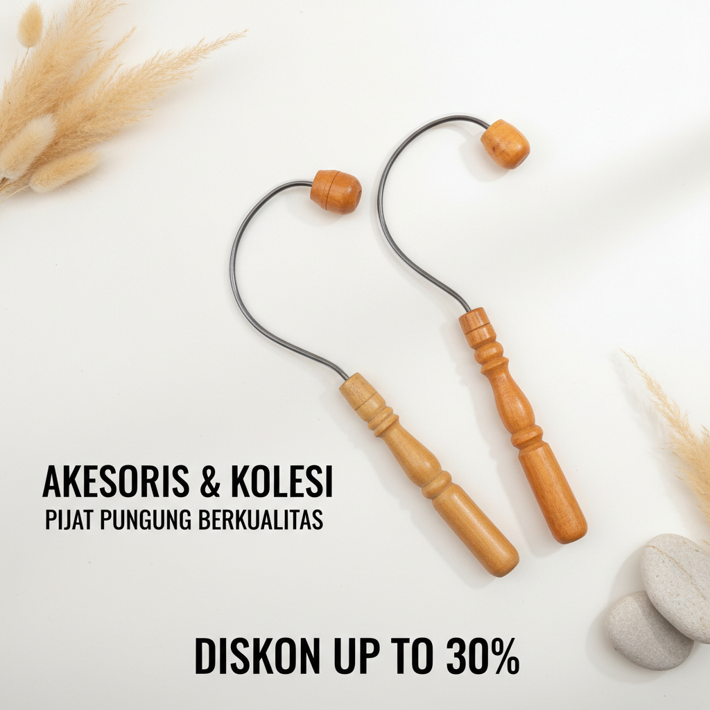 Alat Pijat Punggung/ Alat Garuk Punggung/ Alat Pijat Bahan Kayu