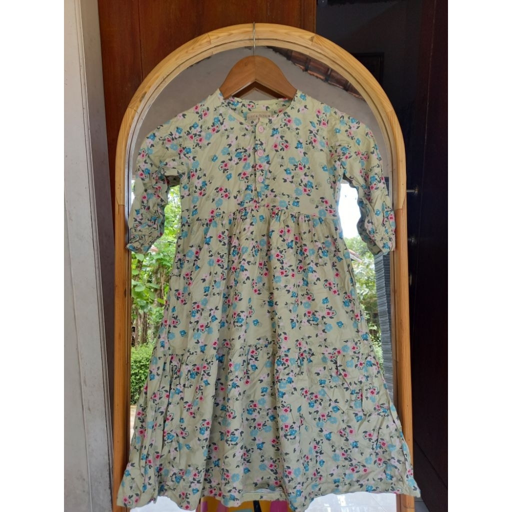 PRELOVED Gamis Dress anak Brand Ditsy