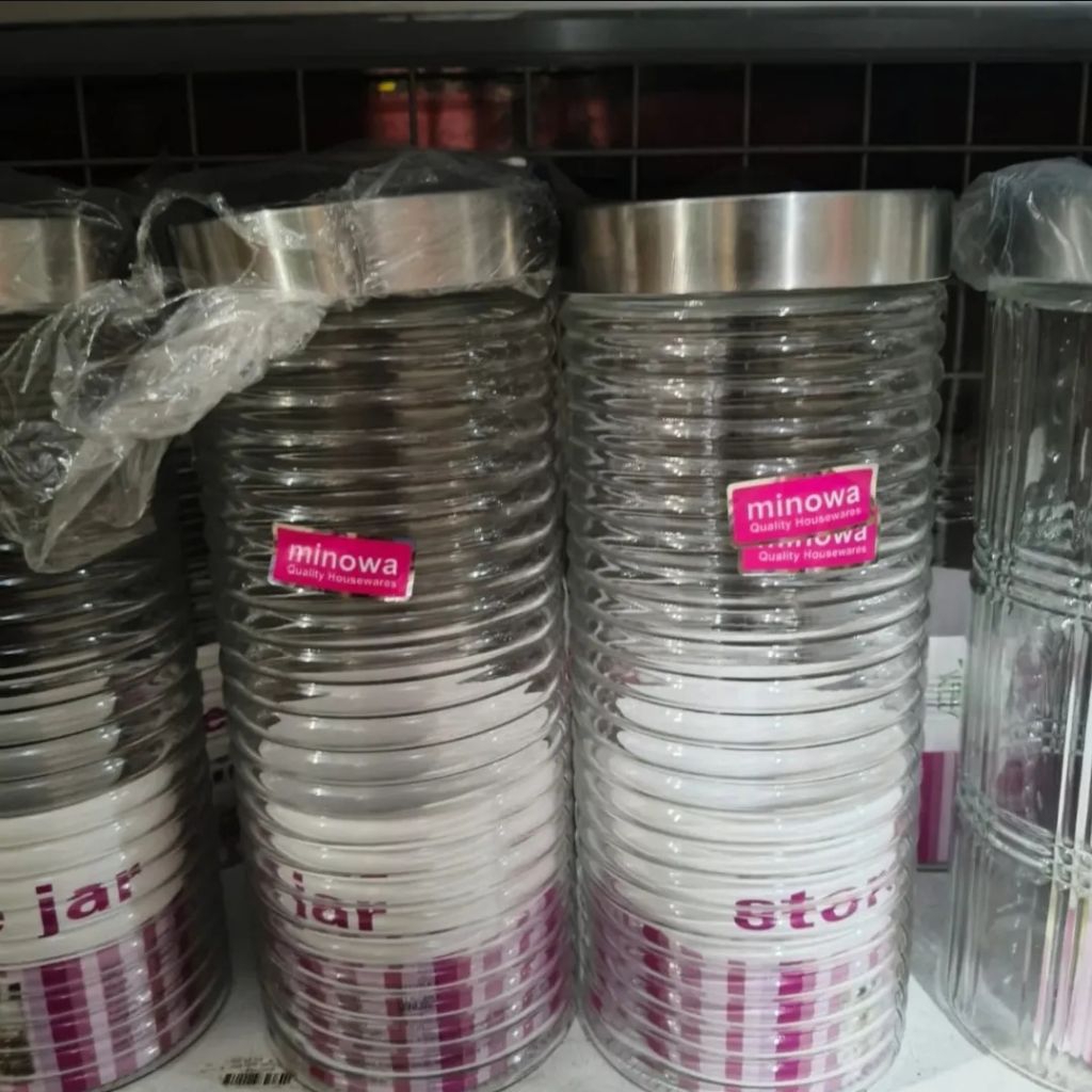 Toples Ulir Minowa 2L/Toples Kaca Lebaran